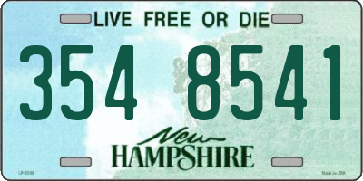 NH license plate 3548541