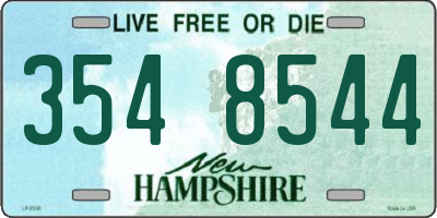 NH license plate 3548544