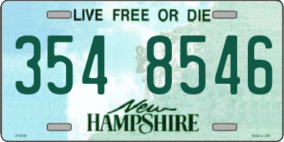 NH license plate 3548546
