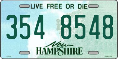 NH license plate 3548548