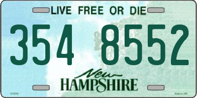 NH license plate 3548552