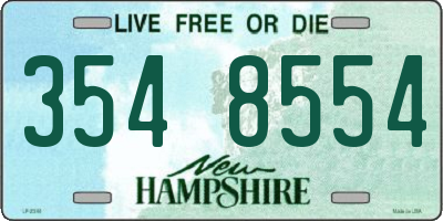 NH license plate 3548554