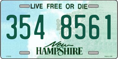 NH license plate 3548561
