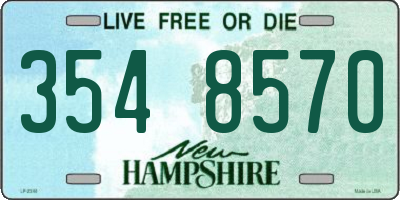 NH license plate 3548570