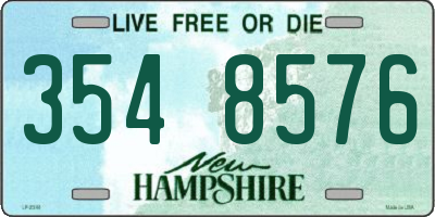 NH license plate 3548576