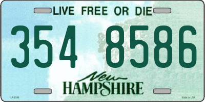 NH license plate 3548586