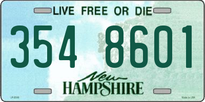 NH license plate 3548601