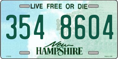 NH license plate 3548604
