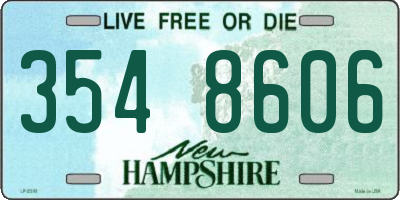 NH license plate 3548606
