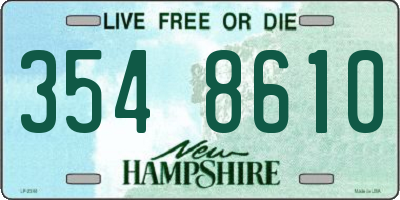 NH license plate 3548610