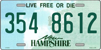 NH license plate 3548612