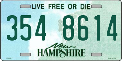 NH license plate 3548614
