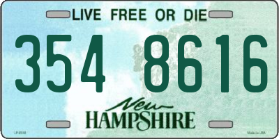 NH license plate 3548616