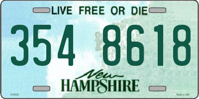 NH license plate 3548618