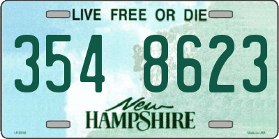 NH license plate 3548623