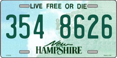 NH license plate 3548626
