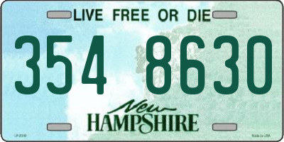 NH license plate 3548630