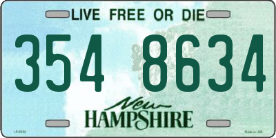 NH license plate 3548634