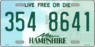 NH license plate 3548641
