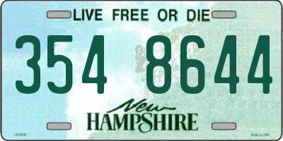 NH license plate 3548644