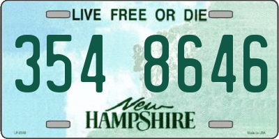 NH license plate 3548646