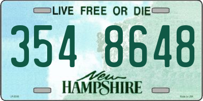 NH license plate 3548648