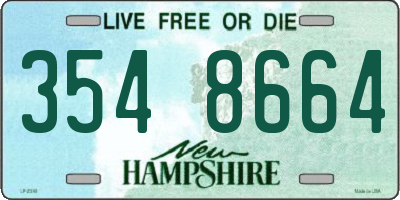 NH license plate 3548664