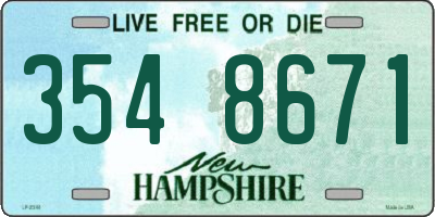 NH license plate 3548671