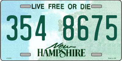 NH license plate 3548675