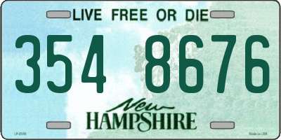 NH license plate 3548676