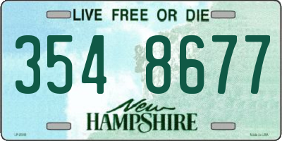 NH license plate 3548677
