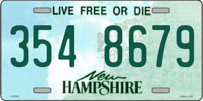 NH license plate 3548679