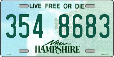 NH license plate 3548683