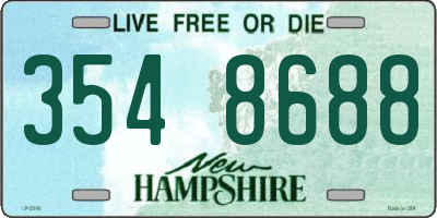 NH license plate 3548688