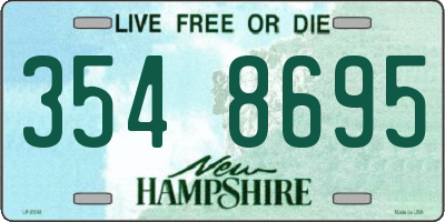 NH license plate 3548695