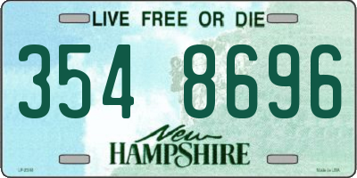NH license plate 3548696