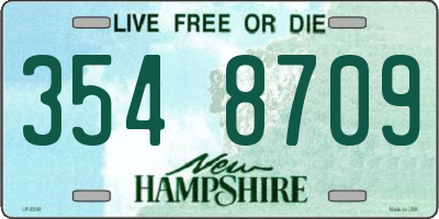 NH license plate 3548709