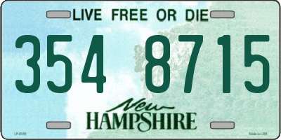 NH license plate 3548715