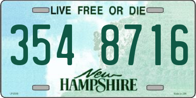 NH license plate 3548716