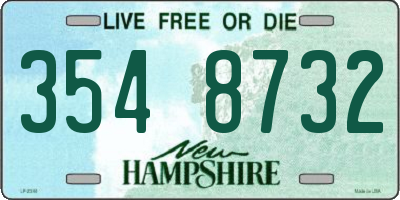 NH license plate 3548732
