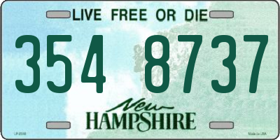 NH license plate 3548737