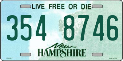 NH license plate 3548746