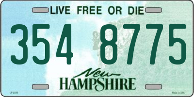 NH license plate 3548775