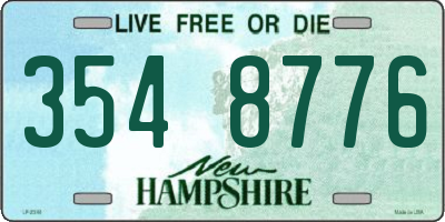 NH license plate 3548776