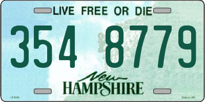 NH license plate 3548779