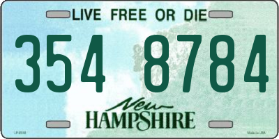 NH license plate 3548784