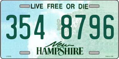 NH license plate 3548796