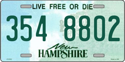 NH license plate 3548802