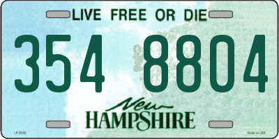 NH license plate 3548804