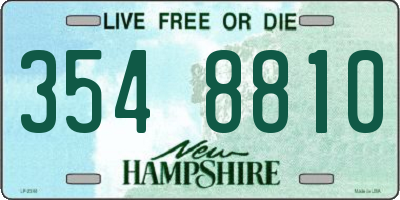 NH license plate 3548810